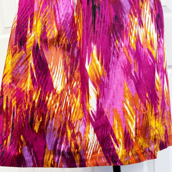NWT Bisou Bisou Magenta Fuchsia Print Strapless Corset Mini Dress 16 - Picture 11 of 16